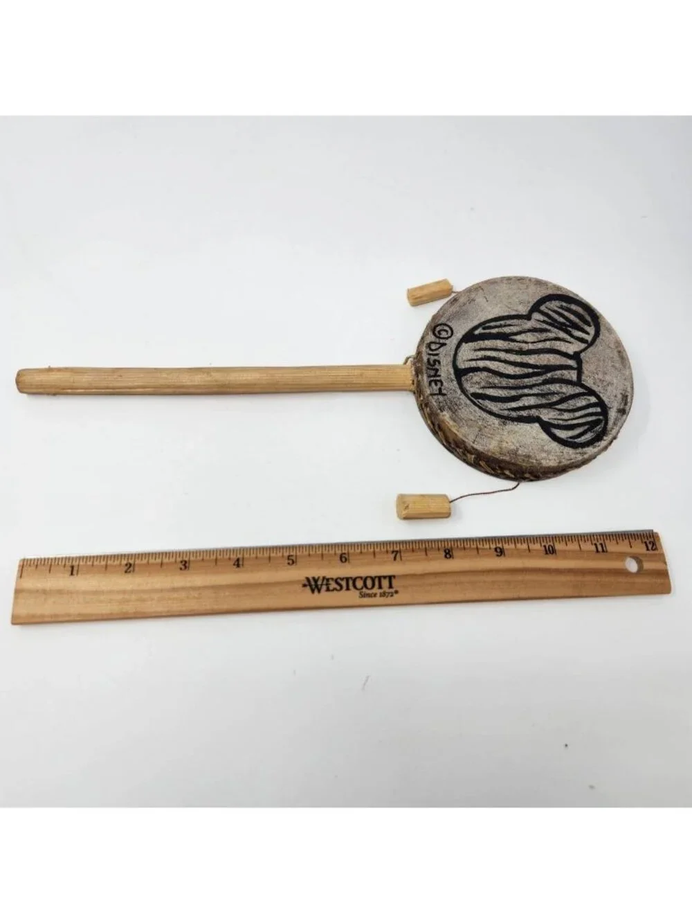 Walt Disney World Resort Animal Kingdom Tribal Zebra Mickey Mouse Spin Hand Drum